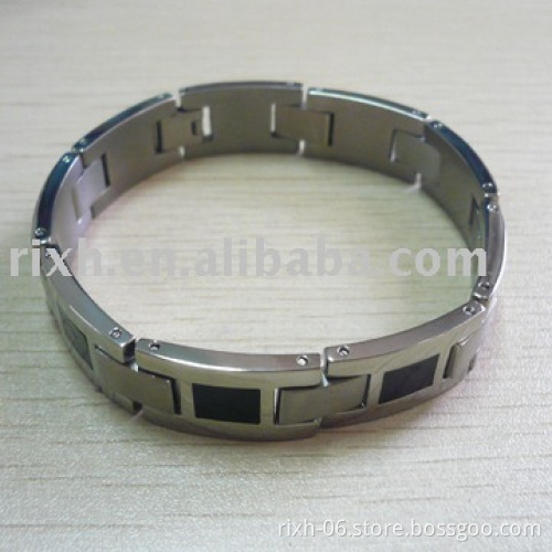 black Titanium Bracelet, mens titanium bangle,stainless steel bracelet,